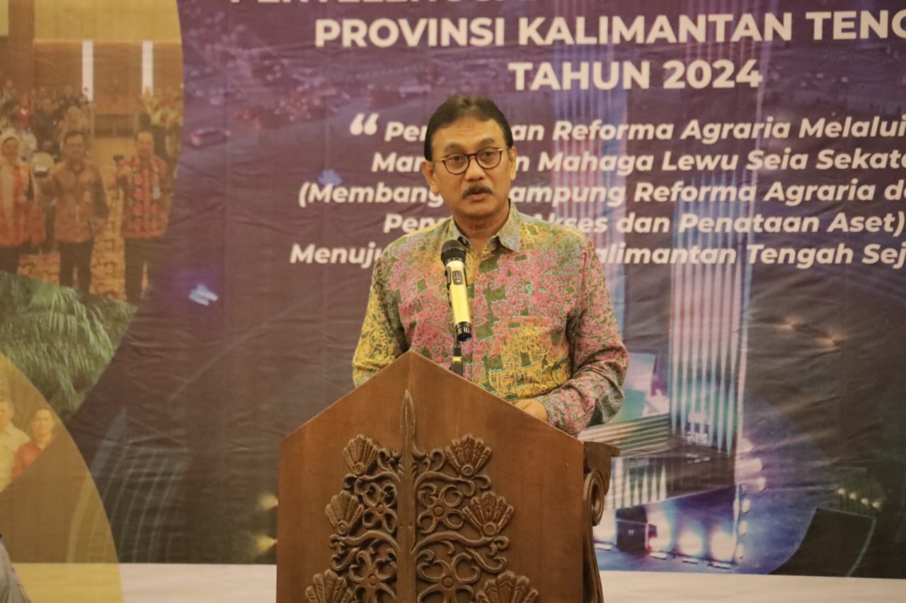 Mewakili Gubernur Kalteng, Asisten Pemkesra Hadiri Rakor Reforma Agraria Prov. Kalteng Tahun 2024