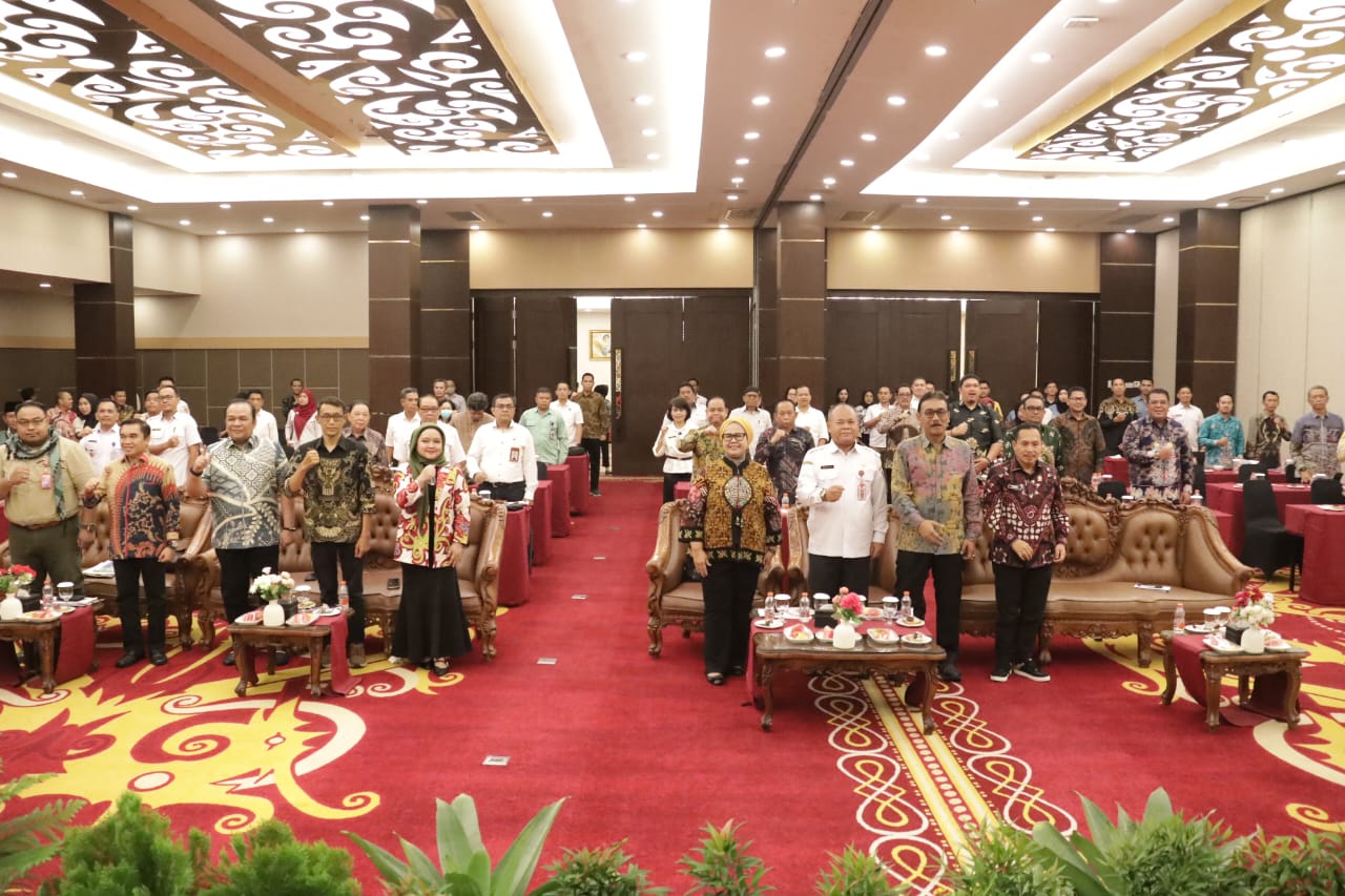 Mewakili Gubernur Kalteng, Asisten Pemkesra Hadiri Rakor Reforma Agraria Prov. Kalteng Tahun 2024
