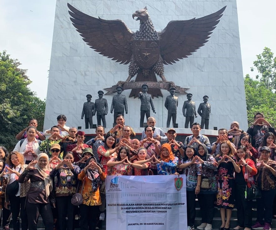 Dinas Hanpang Prov. Kalteng Ikuti Bimtek Pengelolaan Arsip Dinamis dan Penyusutan Arsip Tahun 2024