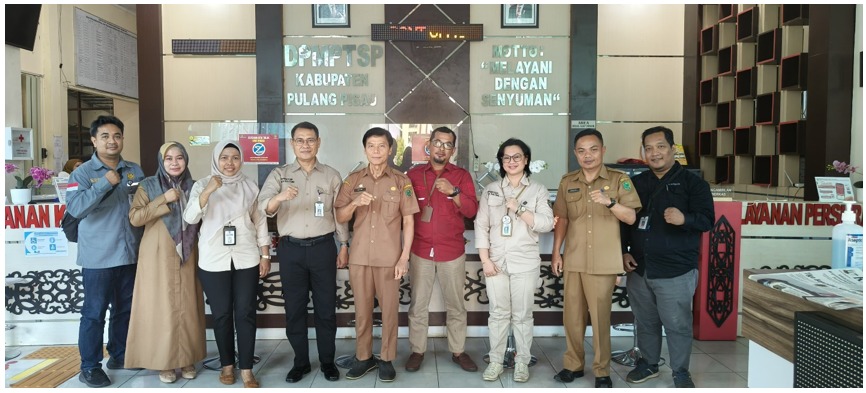 DPMPTSP Prov. Kalteng Laksanakan Pengawasan Berbasis Risiko Secara Terkoordinasi pada PT. Jagat Samudra Persada