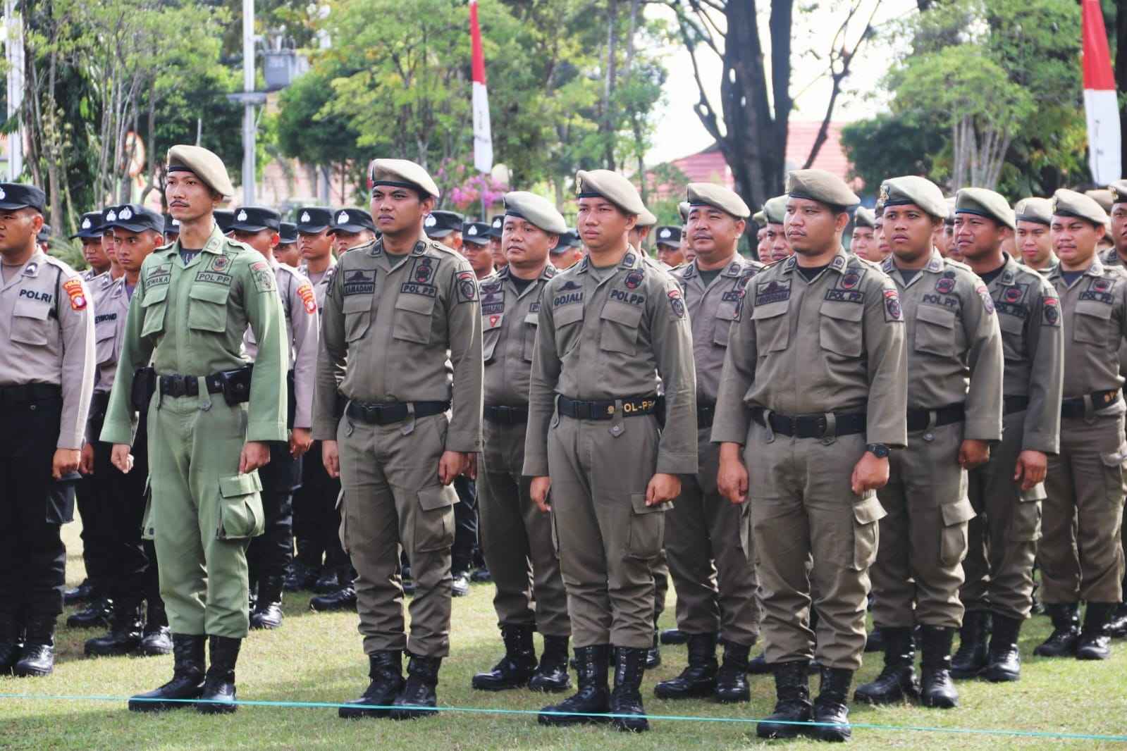 Bersama TNI POLRI, Satpol PP Kalteng Siap Sukseskan PIlkada Serentak 2024