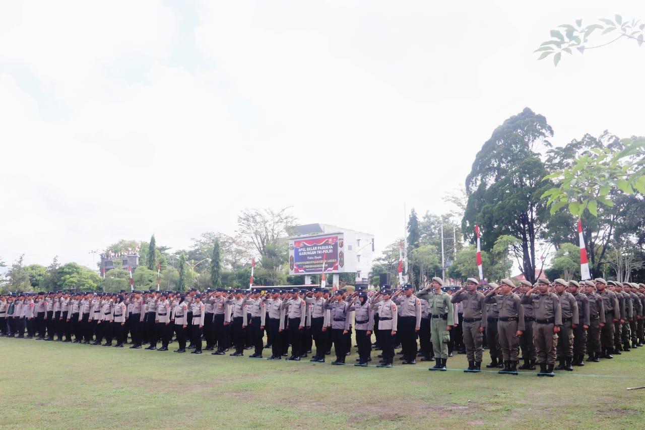 Bersama TNI POLRI, Satpol PP Kalteng Siap Sukseskan PIlkada Serentak 2024