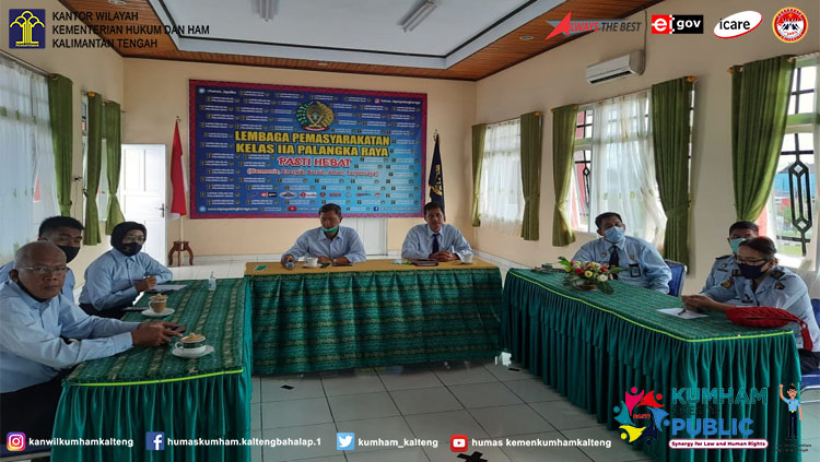 Lapas Palangka Raya Ikuti Sosialisasi dan Bimtek SPPT-TI Oleh Kemenko Polhukam RI