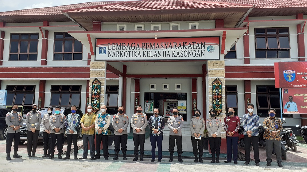 Tim Korbinmas Baharkam Mabes Polri Lakukan Supervisi dan Asistensi Polsus di Lapas Narkotika Kasongan