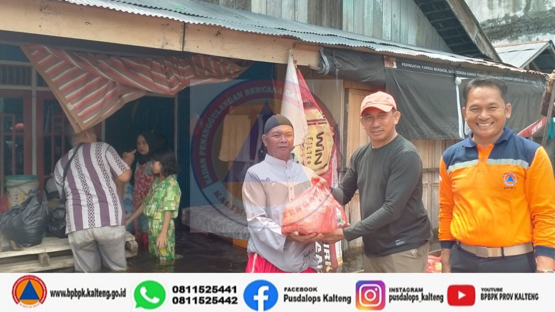 BPBK Prov. Kalteng Salurkan Bantuan door to door di Kelurahan Baru Kab. Kobar