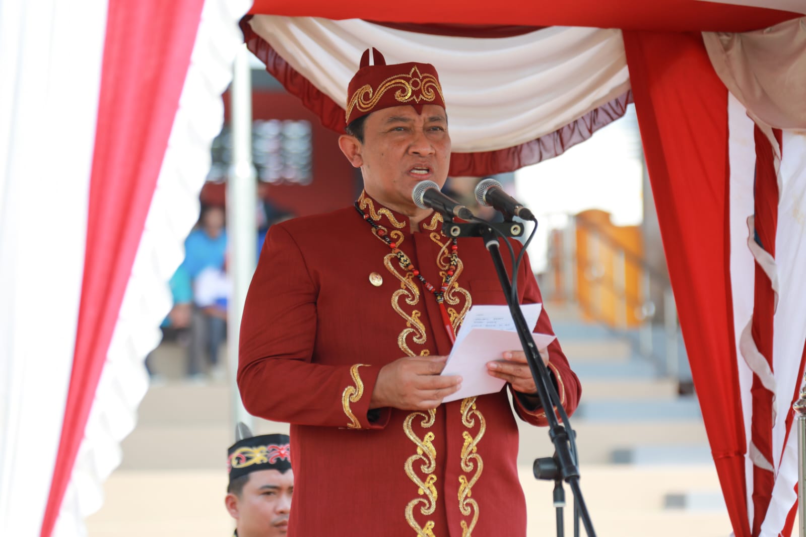 Wagub Kalteng Edy Pratowo Pimpin Upacara HSP ke-95 Tahun 2023 di Stadion Panunjung Tarung Kapuas