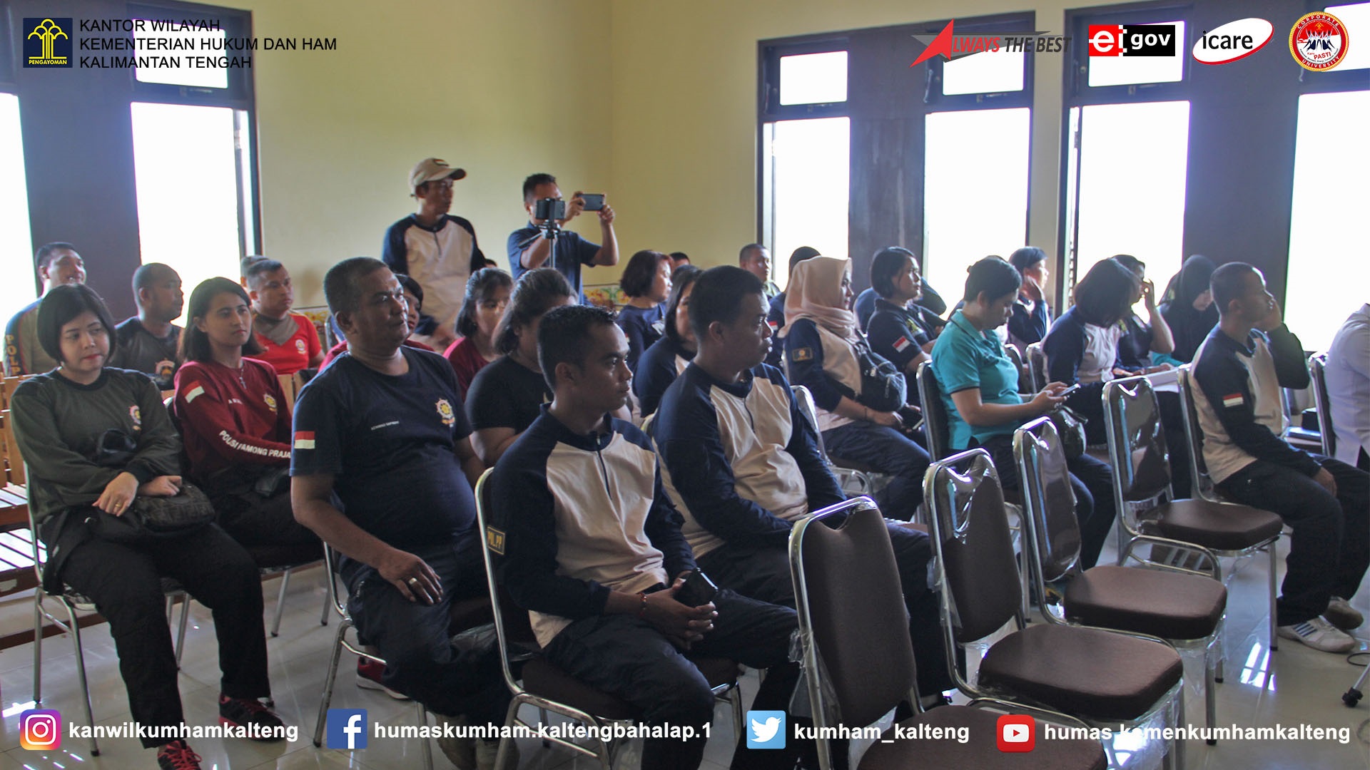 Kakanwil Jadi Narasumber Penyelenggaraan Pembinaan Personel Bagi Satuan Polisi Pamong Praja Kota Palangka Raya