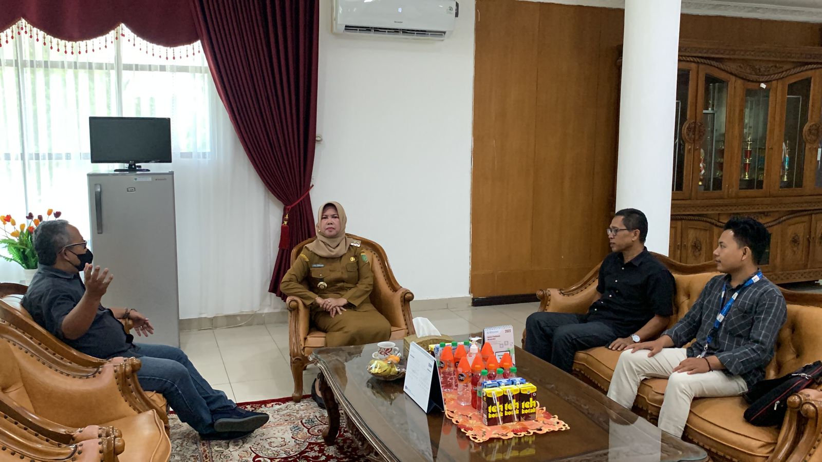 Pj. Bupati Barsel Terima Kunjungan dari Media Tribune Kalteng