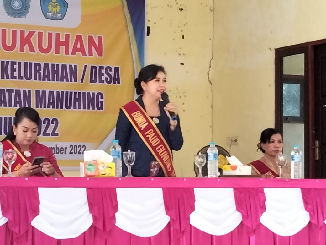 Bunda Paud Gumas Kukuhkan Bunda PAUD se-Kecamatan Manuhing