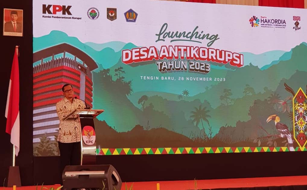 Inspektur Daerah Prov. Kalteng Hadiri Launching Desa Antikorupsi Tahun 2023