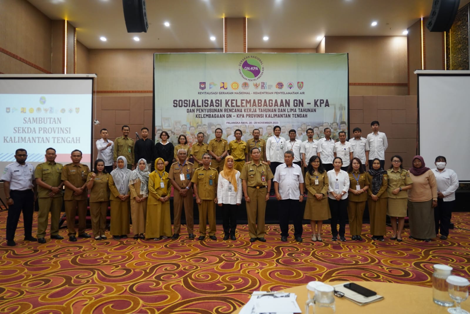 Sahli Gubernur Yuas Elko, Buka secara Resmi Sosialisasi GN-KPA Prov. Kalteng