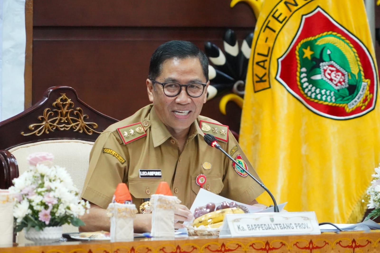 Wagub Edy Pratowo Buka Rakor Penanggulangan Kemiskinan Pemerintah Provinsi dan Kabupaten/Kota Se-Kalteng Tahun 2023