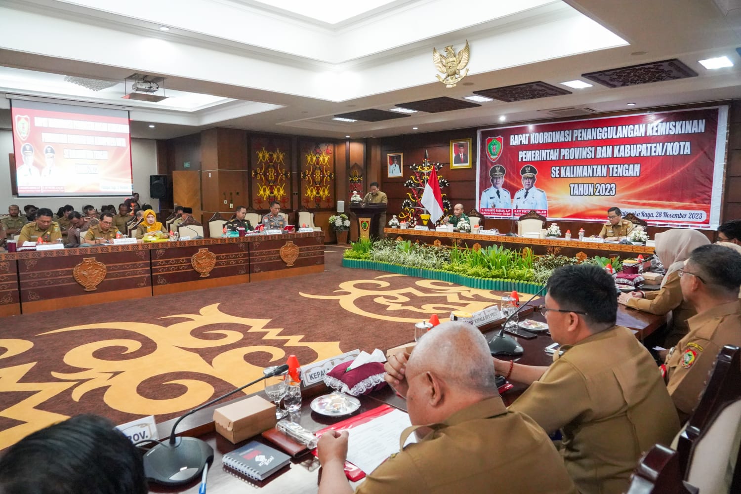 Wagub Edy Pratowo Buka Rakor Penanggulangan Kemiskinan Pemerintah Provinsi dan Kabupaten/Kota Se-Kalteng Tahun 2023