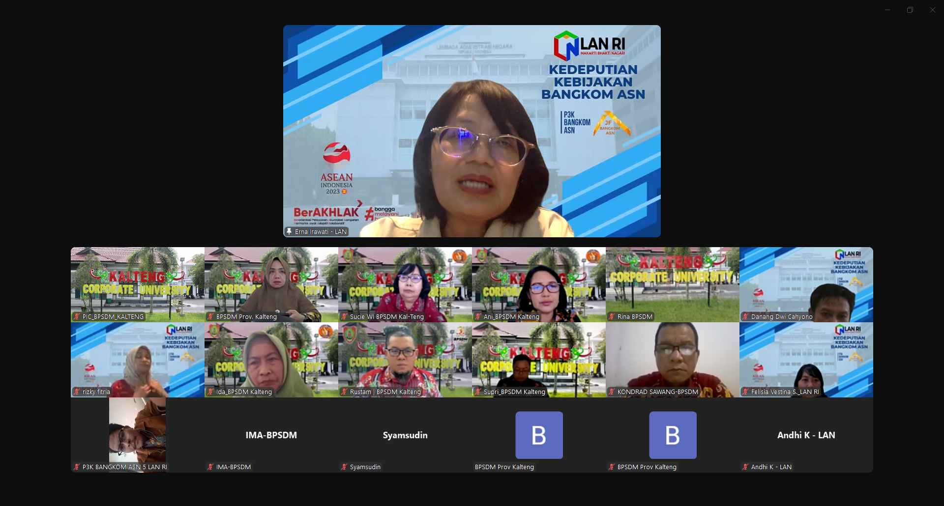BPSDM Kalteng dan LAN RI Gelar Rapat Persiapan PKN Klasikal Tahap III