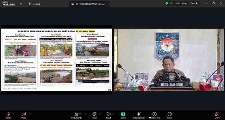 Tindak Lanjuti Arahan Presiden, Mendagri Minta Pemda Segera Data Jembatan Rusak Menuju Sekolah