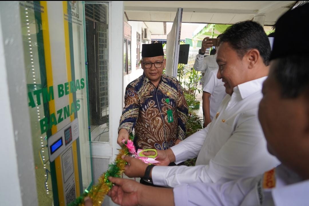 Wagub Edy Pratowo Launcing ATM Beras BAZNAS