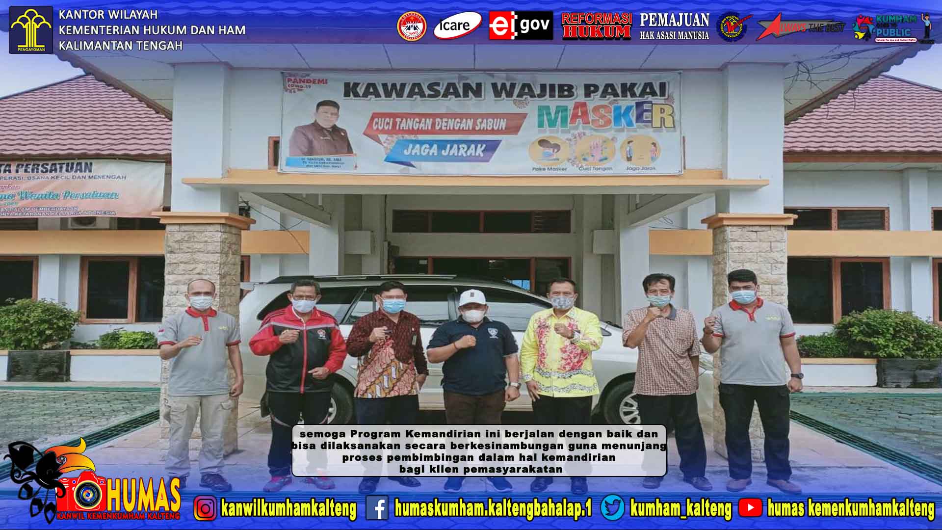 Ka. Bapas dan Ka. Lapas Muara Teweh Lakukan Kunjungan Kerja Program Bimbingan Kemandirian