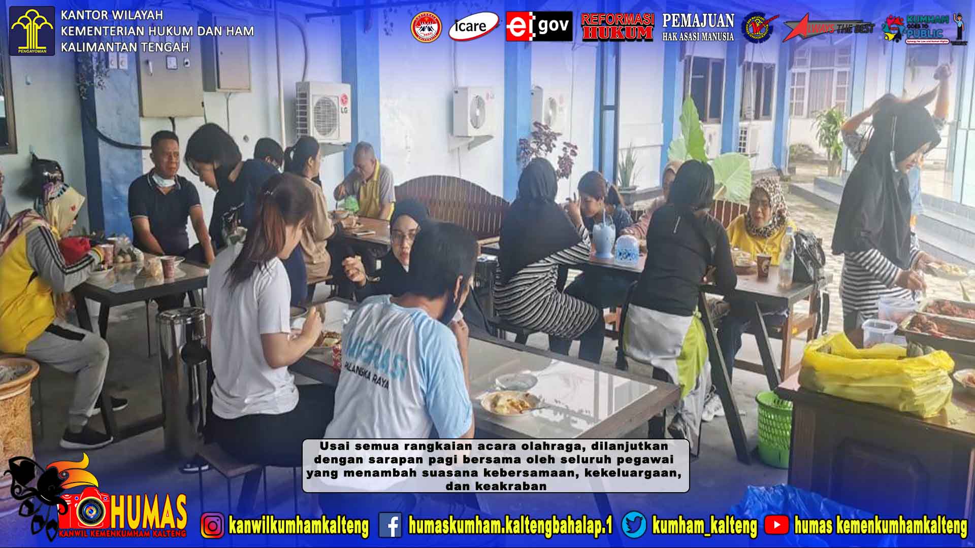 Senam Pagi, Cara Pegawai Imigrasi dan PPNPN Jaga Kebugaran Tubuh