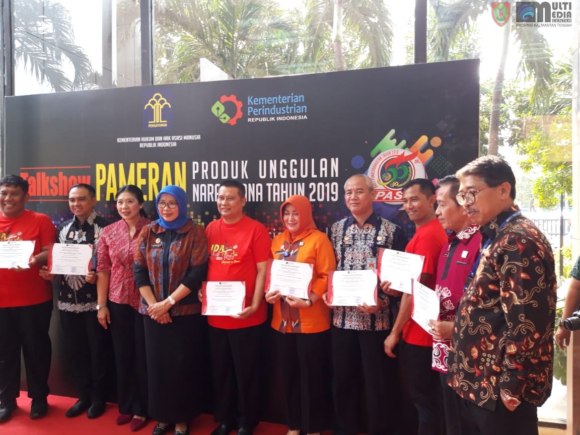 Pameran Produk Unggulan Narapidana 2019, Stan Divisi Pemasyarakatan Kalimantan Tengah raih 5 Kategori Penghargaan. 