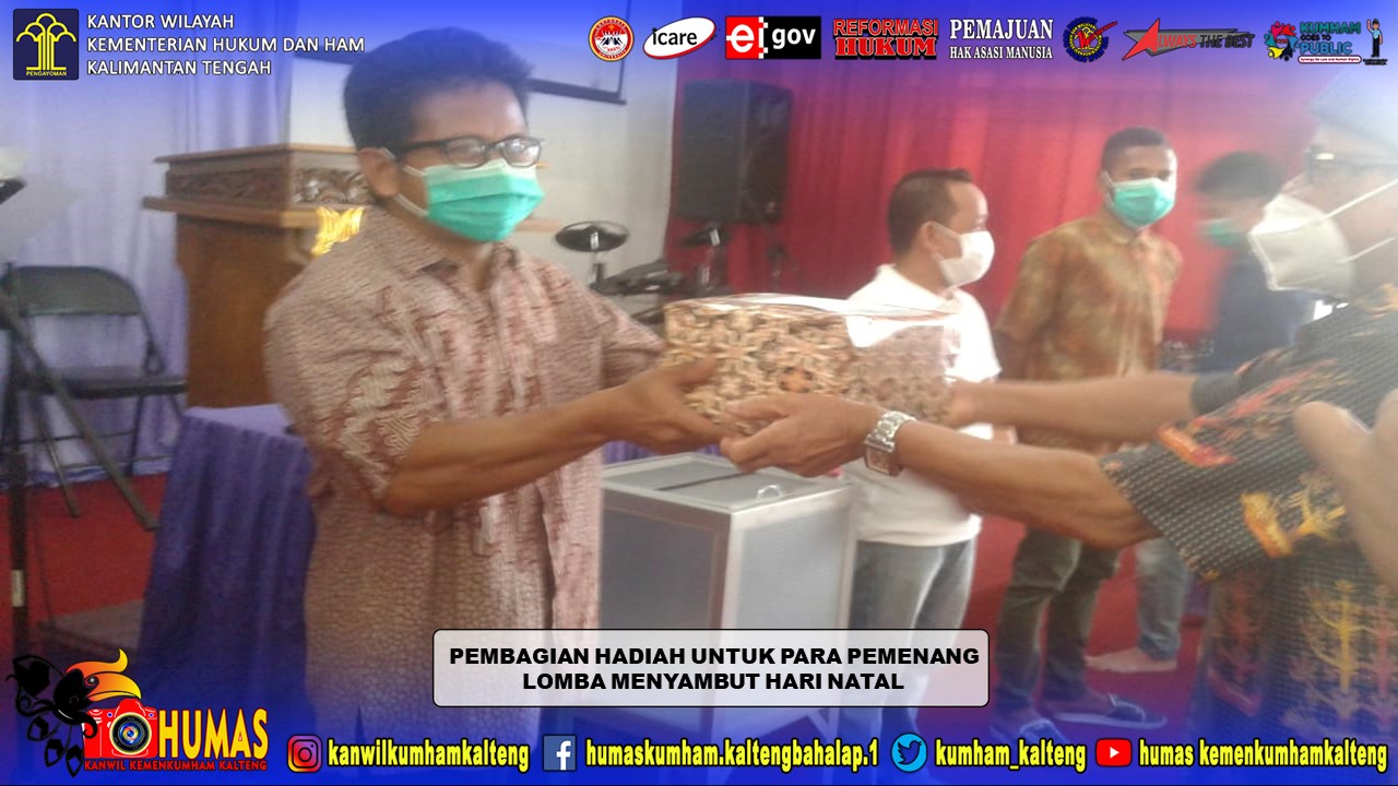 Pembagian Hadiah Lomba, Lapas Palangka Raya Sebarkan Suka Cita Paskah