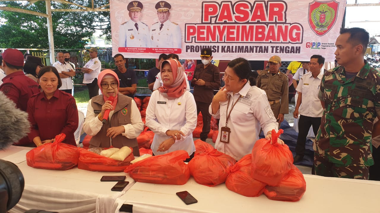 Kendalikan Inflasi Dalam Rangka HBKN, Pemprov Kalteng Kembali Gelar Pasar Penyeimbang di Barsel