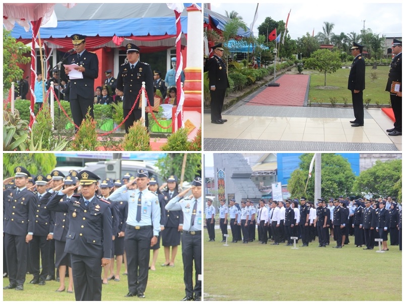 Peringati Hari Bhakti Pemasyarakatan Ke-55, Kanwil Kemenkumham Kalteng Gelar Upacara Di Lapas Kelas IIA Palangka Raya