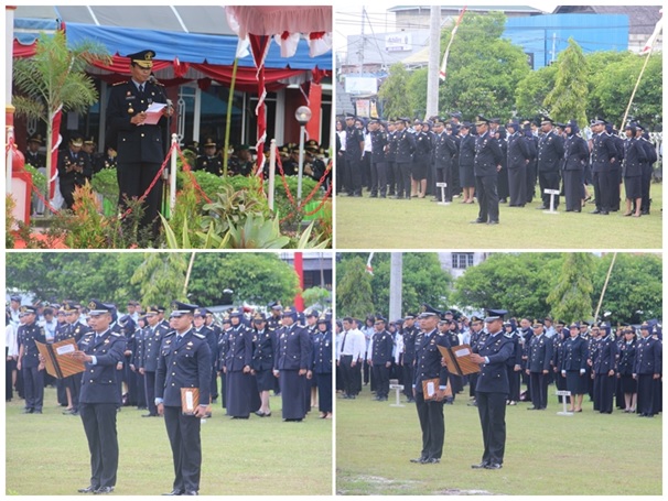 Peringati Hari Bhakti Pemasyarakatan Ke-55, Kanwil Kemenkumham Kalteng Gelar Upacara Di Lapas Kelas IIA Palangka Raya