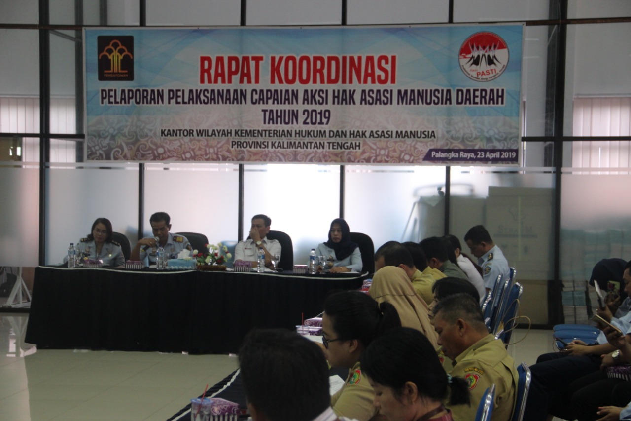 Dirjen HAM Kunjungi Kanwil Kemenkumham Kalteng terkait Capaian Aksi HAM di Kalteng