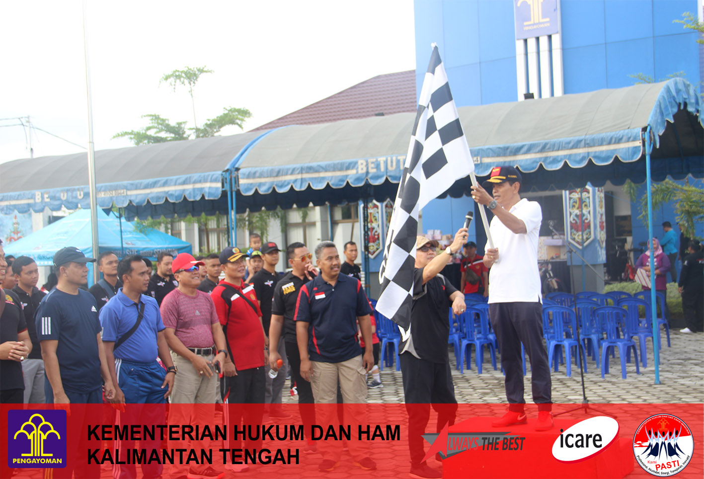Kanwil Kalteng Laksanakan Jalan Santai dalam rangka menyambut Hari Bhakti Pemasyarakatan ke-55 tahun 2019