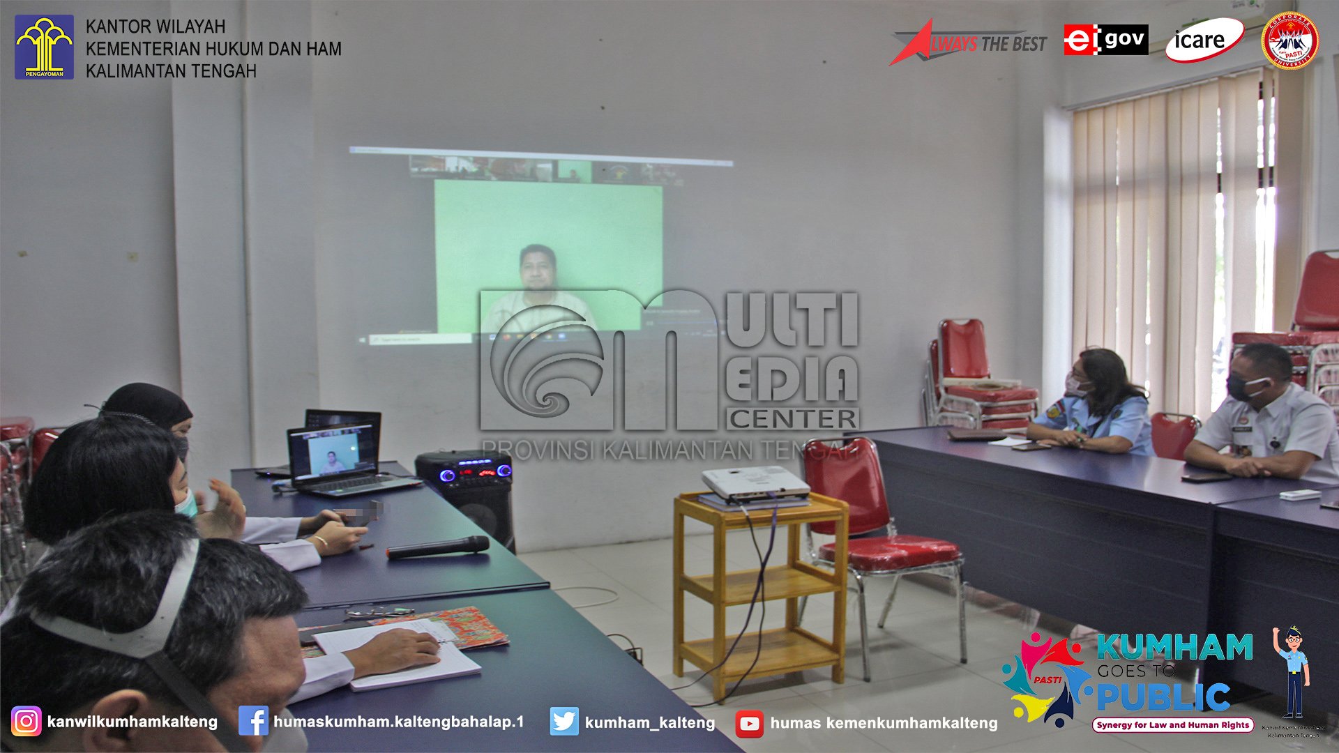 Bidang HAM Lakukan Teleconference Implementasi Corporate University 