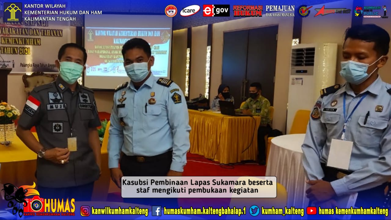 Kasubsi Pembinaan Lapas Sukamara Ikuti Pembukaan Kegiatan Konsultasi Teknis Pemberian Makan Siap Saji