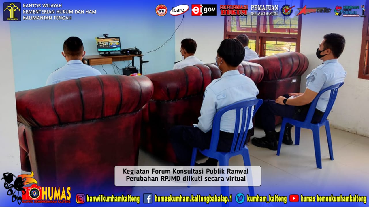 Lapas Sukamara Ikuti Forum Konsultasi Publik Ranwal Perubahan RPJMD Kabupaten Sukamara