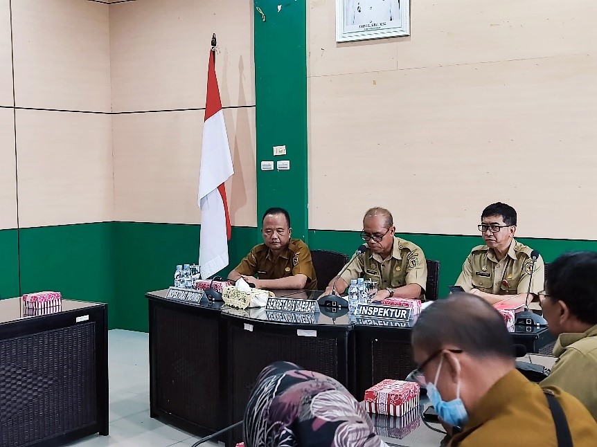 Inspektorat Prov. Kalteng Laksanakan Entry Meeting Pengawasan Penyelenggaraan Pemerintah Daerah Kab. Katingan