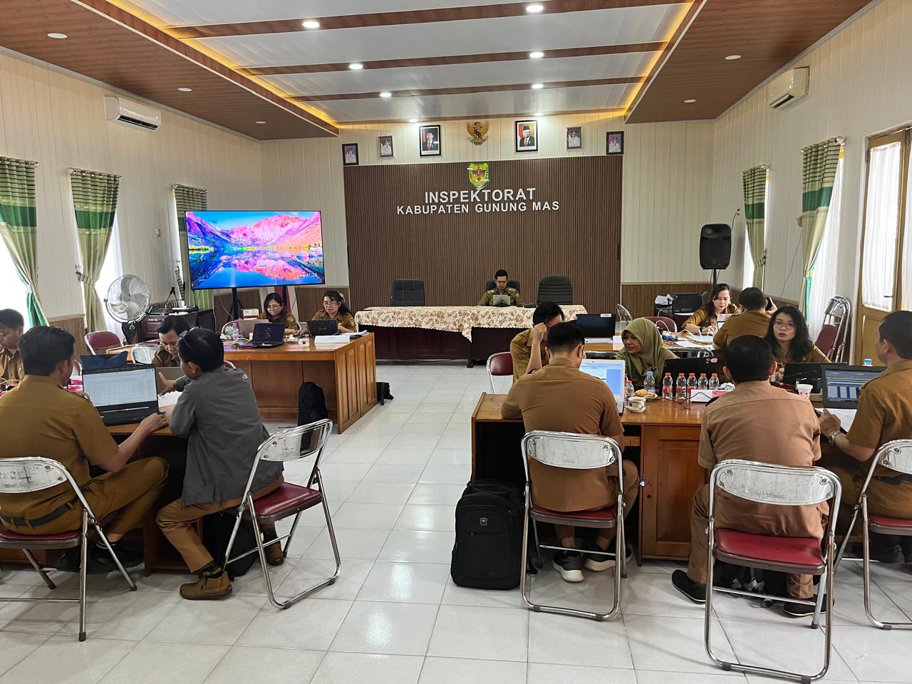 Inspektorat Prov. Kalteng Lakukan Entry Meeting Pemeriksaan Akhir Masa Jabatan Kepala Daerah Kab. Gunung Mas