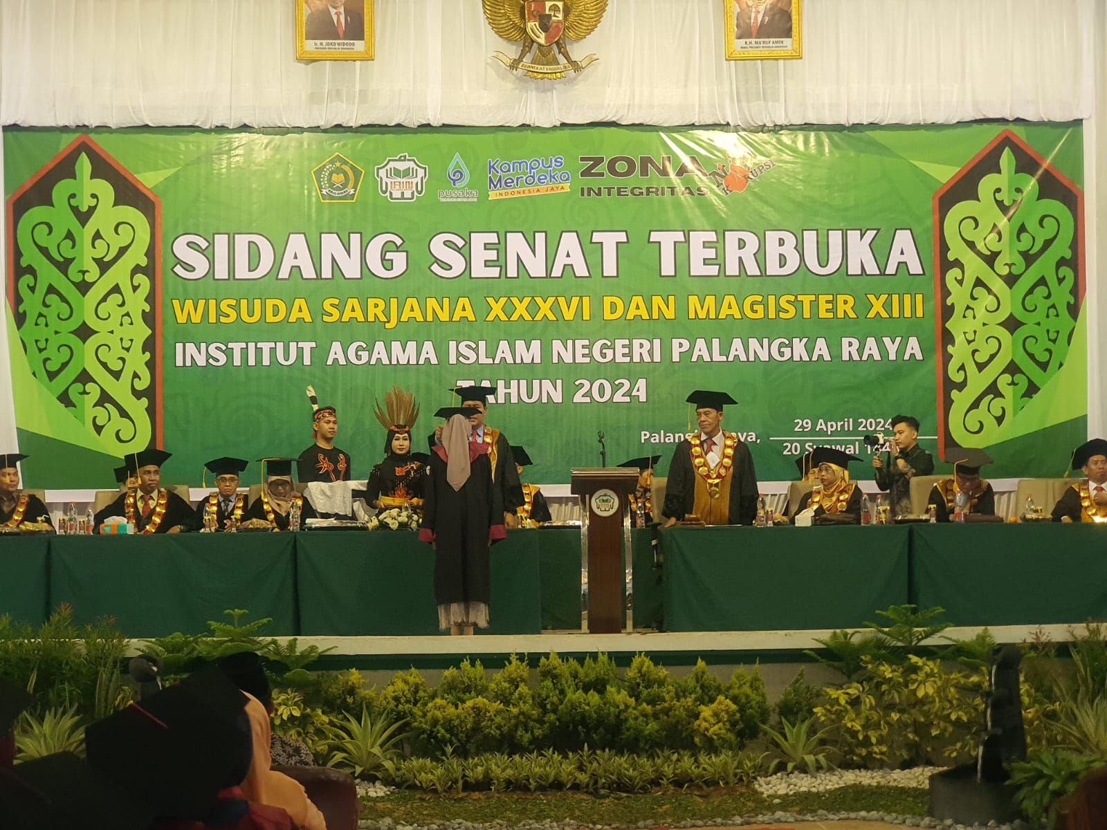 Sekda Nuryakin Hadiri Wisuda Sarjana Angkatan XXXVl dan Magister Angkatan XIIl IAIN Palangka Raya Tahun 2024