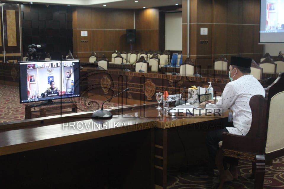 Sekda Kalteng Ikuti Sosialisasi Virtual Lomba Inovasi Daerah Dalam Penyiapan Tatanan Normal Baru Produktif Dan Aman Covid-19