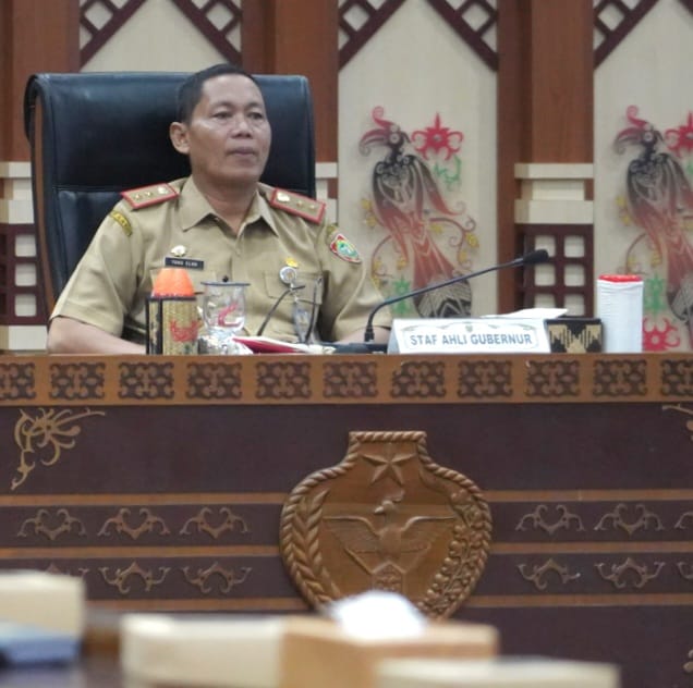 Sahli Gubernur Yuas Elko Hadiri Rakor Pengendalian Inflasi Tahun 2023 Bersama Mendagri Secara Virtual
