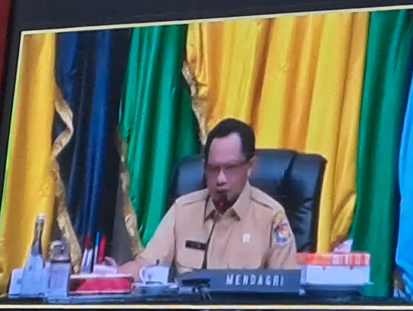Sahli Gubernur Yuas Elko Hadiri Rakor Pengendalian Inflasi Tahun 2023 Bersama Mendagri Secara Virtual