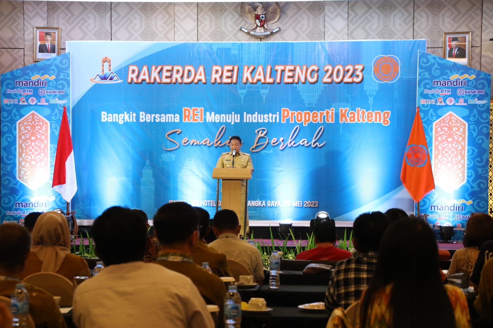 Usung Tema: Bangkit Bersama REI Menuju Industri Properti Kalteng Semakin Berkah, Wagub Edy Pratowo Buka Rakerda REI Kalteng 2023