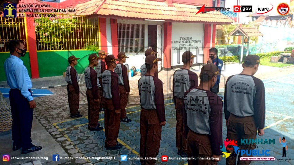 WBP Lapas Sampit Antusias Latihan Pramuka