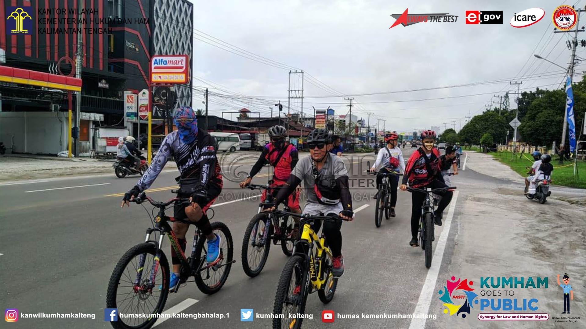 Empat UPT Pemasyarakatan di Kota Palangka Raya Gelar Gowes Minggu Bersama