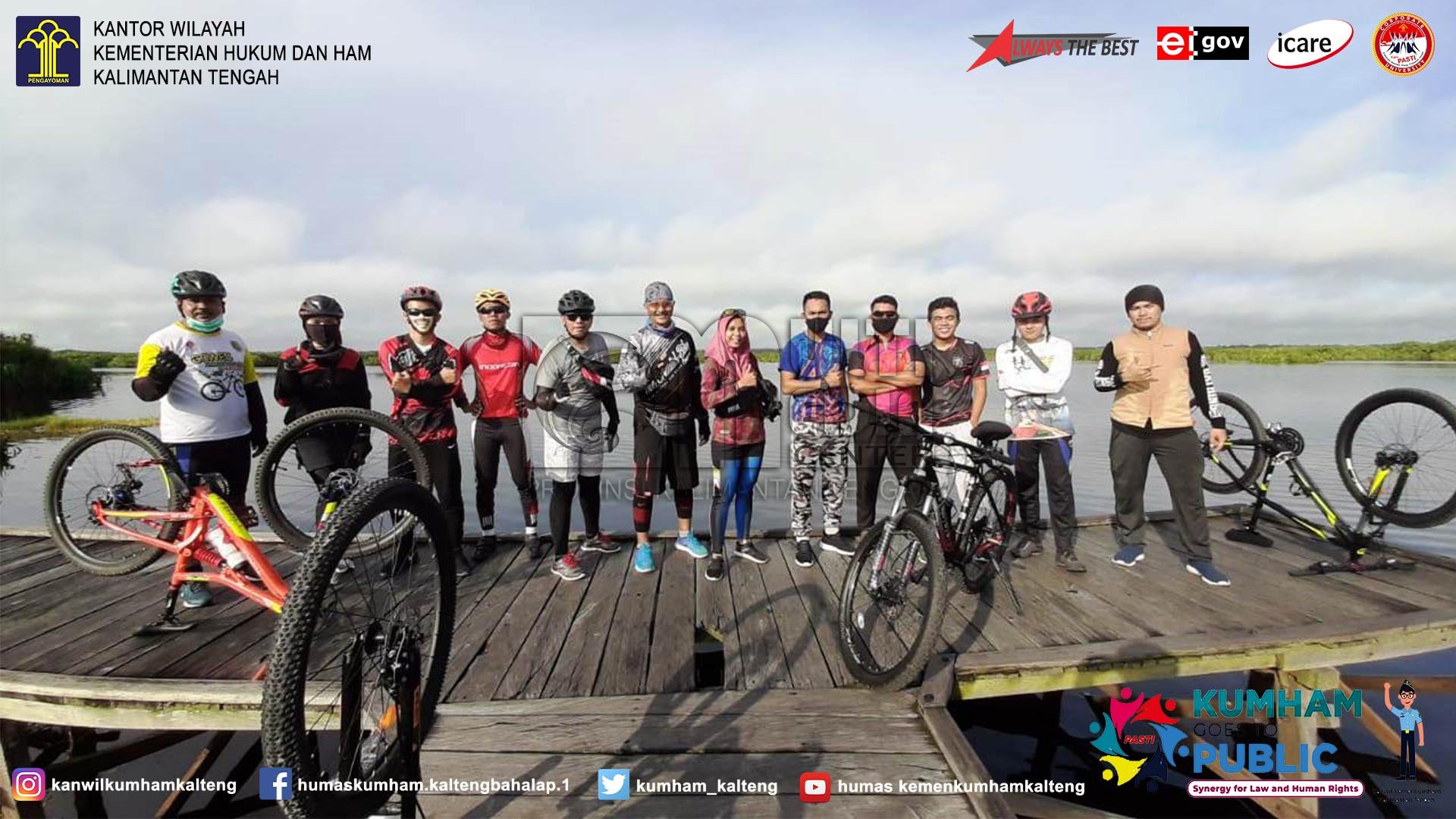 Empat UPT Pemasyarakatan di Kota Palangka Raya Gelar Gowes Minggu Bersama