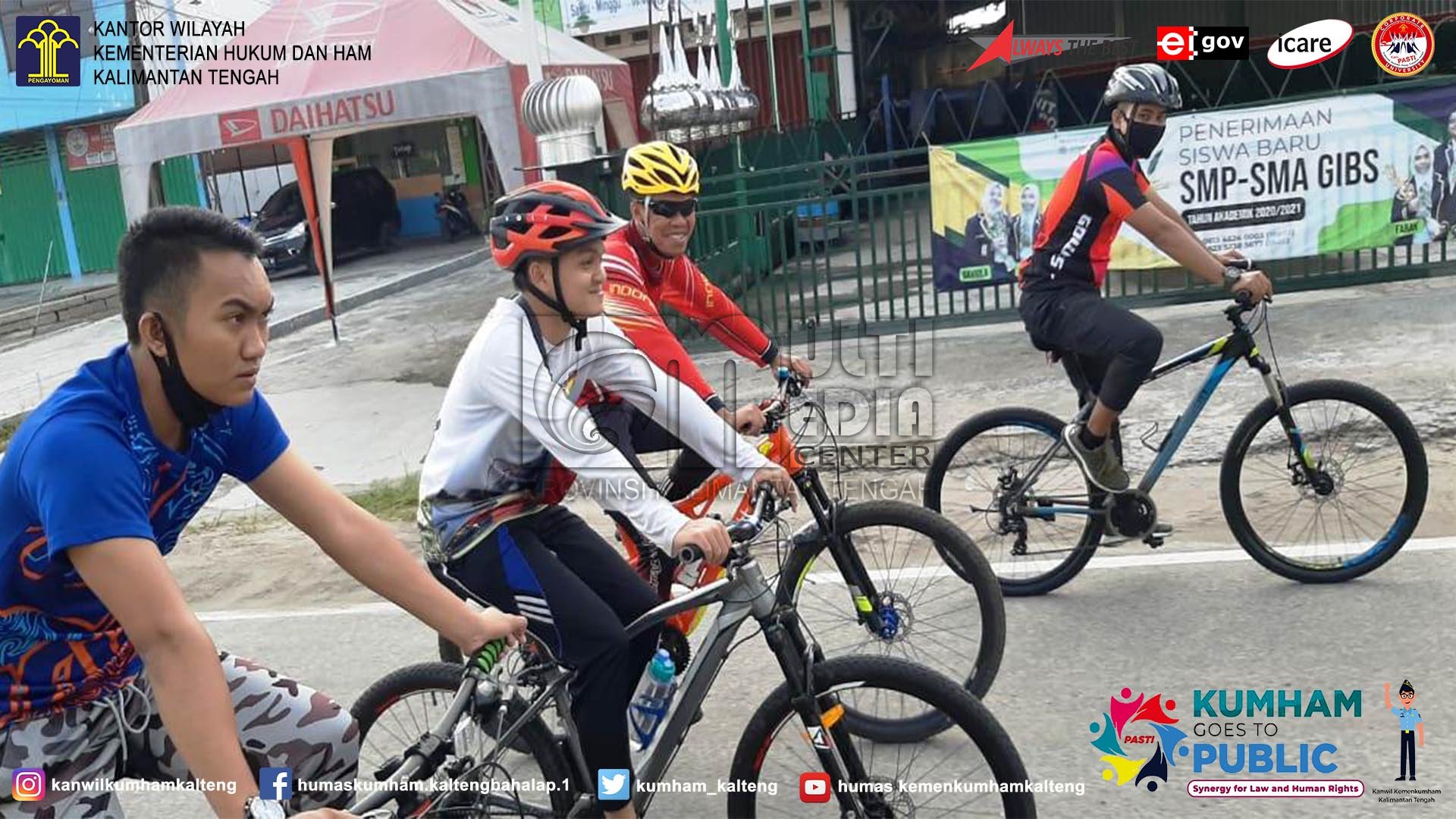 Empat UPT Pemasyarakatan di Kota Palangka Raya Gelar Gowes Minggu Bersama