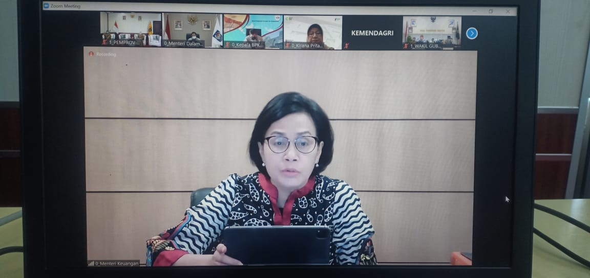 Asisten Administrasi Umum Setda Kalteng Hadiri Rapat Koordinasi Realisasi Insentif Tenaga Kesehatan 