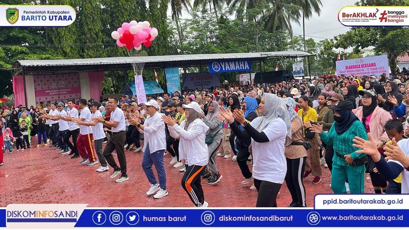 Pj. Bupati Barito Utara Ikuti Jalan Sehat HUT Ke-79 Bhayangkara