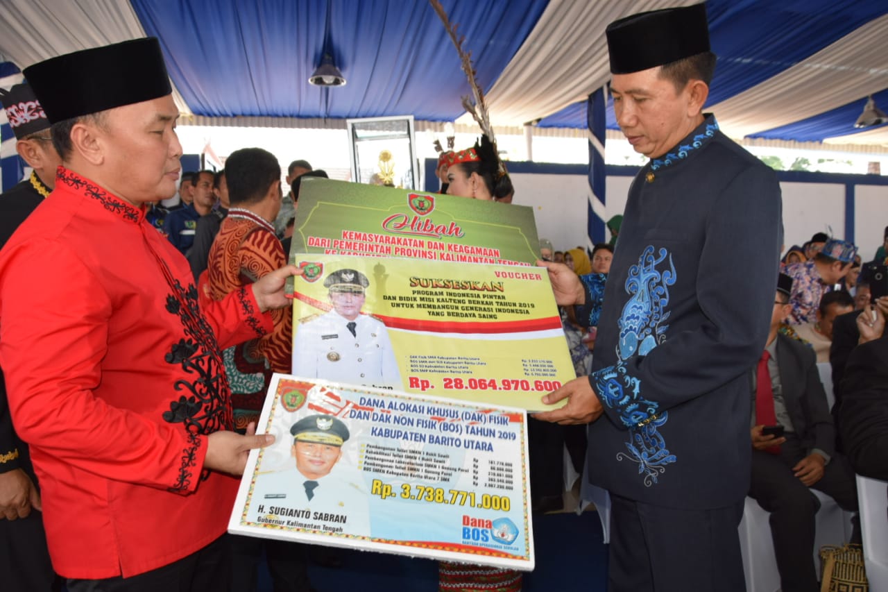 Di Usia yang ke-69,  Gubernur  Berharap  Kabupaten Barito Utara  Mampu Memberikan Pelayanan Secara Prima Kepada Masyarakat