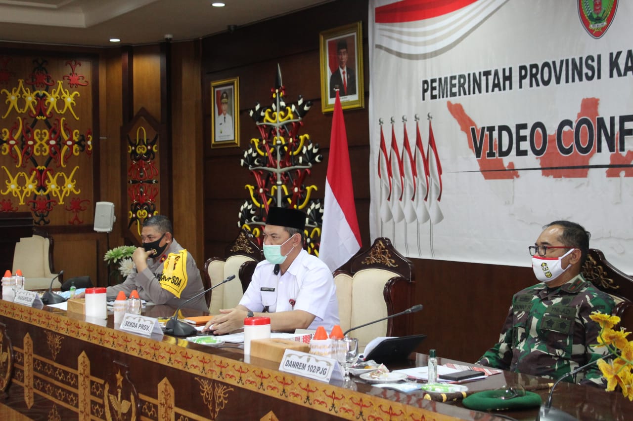 Sekda Kalteng Hadiri Rakor Persiapan Rangkaian Peringatan HUT ke-75 Kemerdekaan RI Tahun 2020 