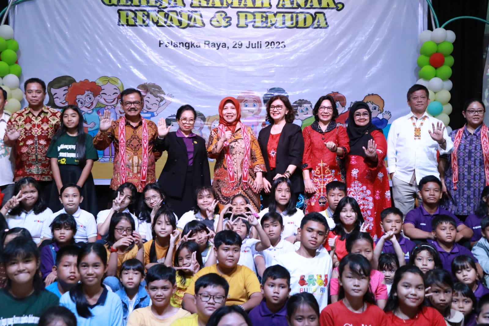 Wujudkan Indonesia Emas Tahun 2045, Pemprov. Kalteng Bersama Pengurus GKE Deklarasikan Gereja Ramah Anak