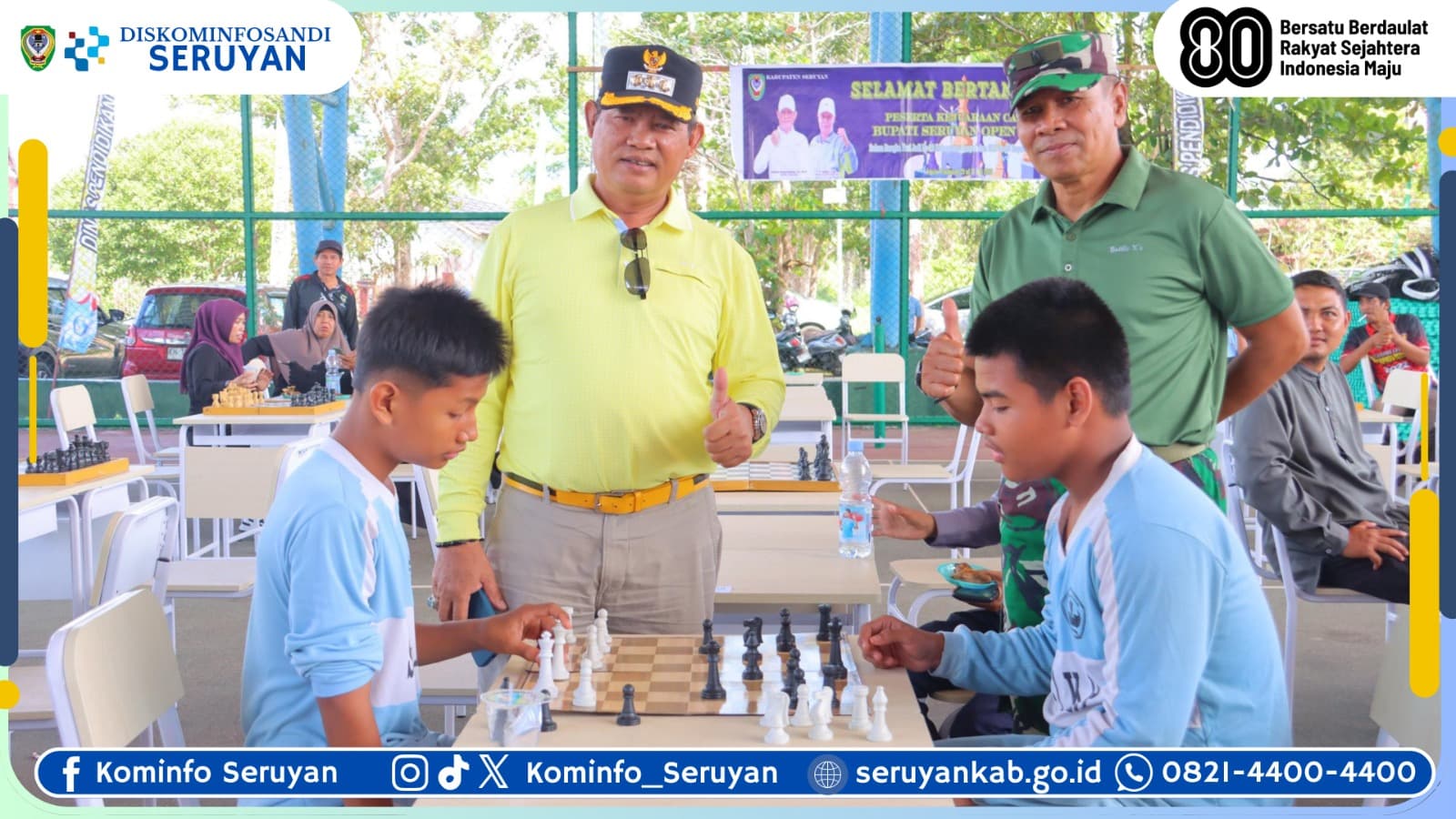 Bupati Seruyan Resmikan Kejuaraan Catur Open 2025, Wadah Lahirkan Bibit Atlet Berprestasi
