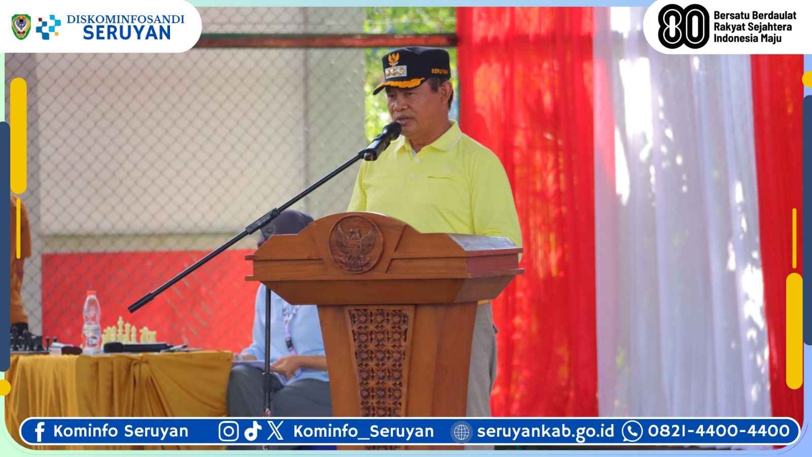 Bupati Seruyan Resmikan Kejuaraan Catur Open 2025, Wadah Lahirkan Bibit Atlet Berprestasi